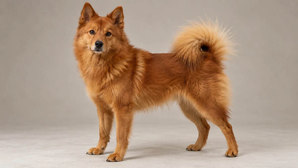 Rus Finosu köpek — kızıl-kahve renk