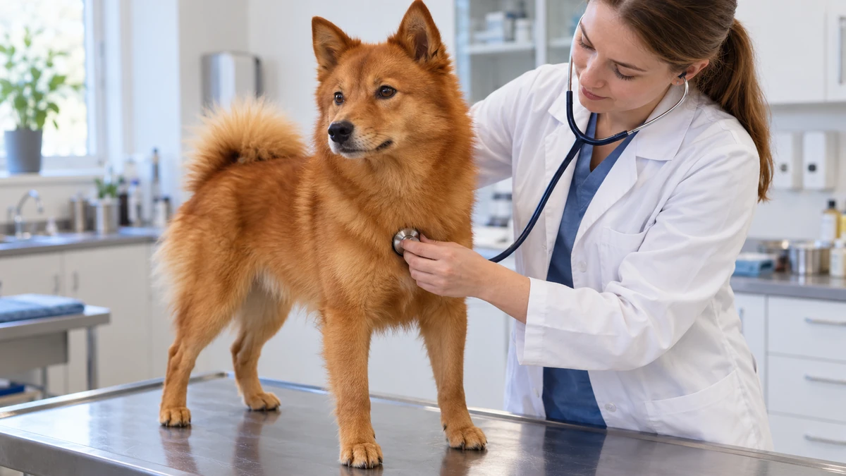 Rus Finosu köpek — veteriner kontrolü